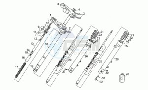 Sport 1100 Carburatori Carburatori drawing Front fork