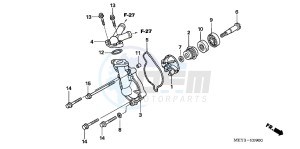 CRF450XC drawing WATER PUMP