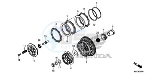 CBR650FAH 2ED - (2ED) drawing CLUTCH