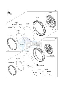 KLX 140 B (KLX140L MONSTER ENERGY) (B8F-B9FA) B9FA drawing WHEELS_TIRES