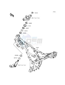 NINJA 300 ABS EX300BEFA XX (EU ME A(FRICA) drawing Frame