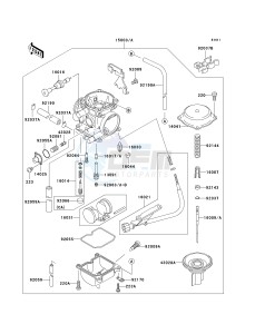 KLX 300 A [KLX300R] (A2-A6) [KLX300R] drawing CARBURETOR