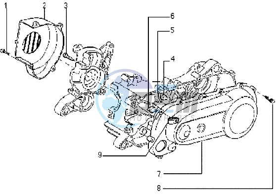 Clutch cover-scrool cover