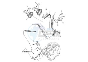 YZ F 250 drawing CAMSHAFT -CHAIN