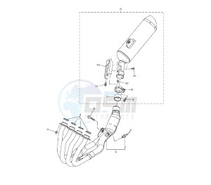 FZ8-N 800 drawing EXHAUST