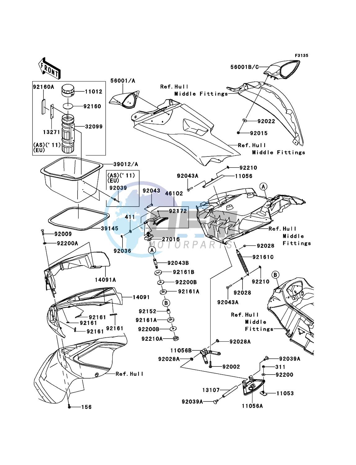 Hull Front Fittings