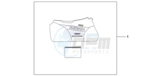 CBR1000RR9 BR / HRC MME - (BR / HRC MME) drawing INDOOR BODY COVER