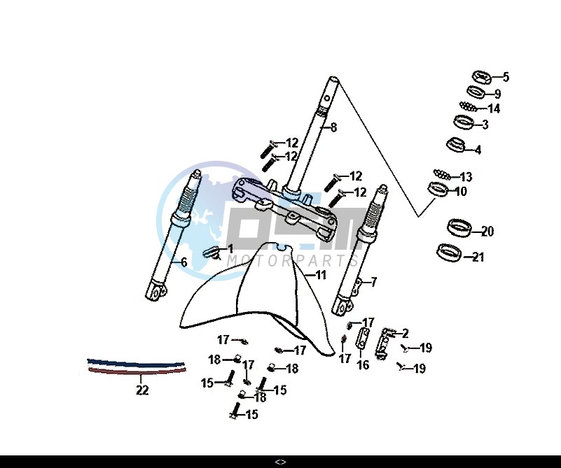 STEERING STEM FRONT CUSHION