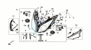 GTS 300i ABS drawing HEADLAMP CPL