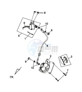 COMBIZ 50 drawing BRAKE CALIPER