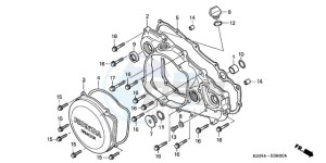 CRF250R9 ED / BLA CMF drawing R. CRANKCASE COVER