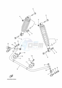 YFM700FWAD GRIZZLY 700 EPS (BDEE) drawing REAR SUSPENSION