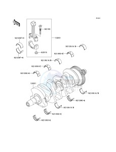 ZX 600 N [ZX-6RR] (N1) N1 drawing CRANKSHAFT