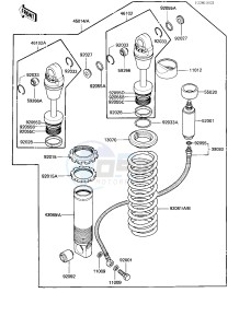 KDX 200 A [KDX200] (A1-A3) [KDX200] drawing SHOCK ABSORBER