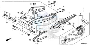 CBR650FE CBR650FE 2ED - (2ED) drawing SWINGARM