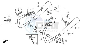 CB250 drawing EXHAUST MUFFLER