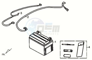 ALLO GT 45KMH 50 drawing BATTERY