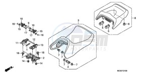 ST1300A9 CH / ABS MME - (CH / ABS MME) drawing SEAT