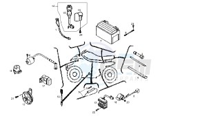 DXR - 250 CC drawing WIRING HARNESS