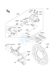 VN 1600 D [VULCAN 1600 NOMAD] (D6F-D8FA) D6F drawing REAR BRAKE