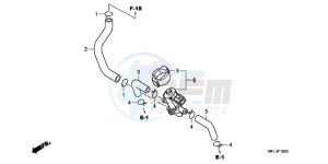 CBR1000RR9 Korea - (KO / MME) drawing AIR INJECTION CONTROL VALVE