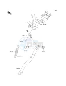 KMX 125 A [KMX 125] (A12-A14) [KMX 125] drawing STAND-- S- -