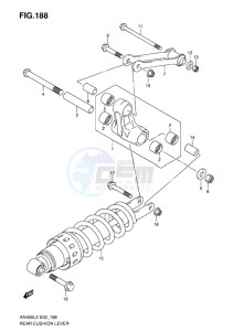 AN400Z ABS BURGMAN EU-UK drawing REAR CUSHION LEVER