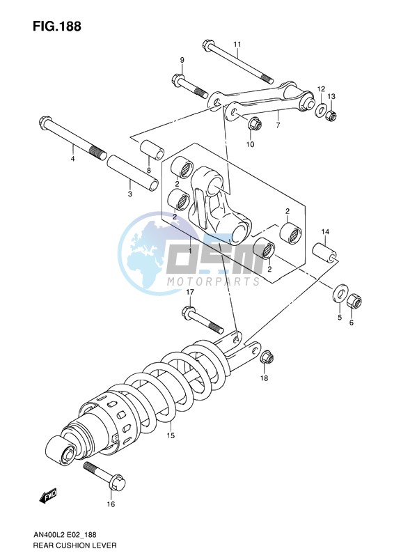 REAR CUSHION LEVER