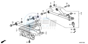 TRX420FM2G TRX420 ED drawing FRONT ARM