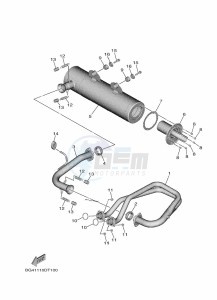 YXF850ES YX85FPSP (BARM) drawing EXHAUST