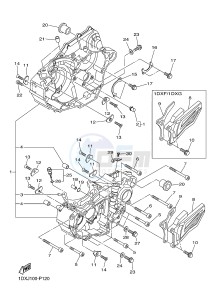 WR450F (1DXJ 1DXF 1DXH 1DXG) drawing CRANKCASE