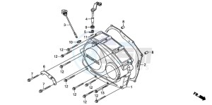 CRF230F drawing RIGHT CRANKCASE COVER