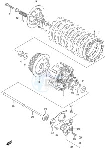 GS500 (P19) drawing CLUTCH