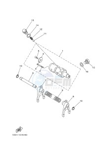 YXM700ES YXM70VPSF VIKING (1XPX) drawing SHIFT CAM & FORK