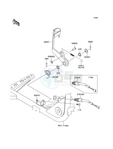 KVF360_4X4 KVF360-A3 EU GB drawing Brake Pedal