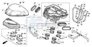 CBR600F drawing AIR CLEANER (1)