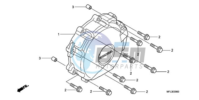 A.C. GENERATOR COVER (CBR 1000RR)