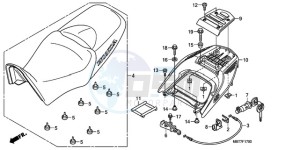 XL1000VA9 France - (F / ABS CMF) drawing SEAT