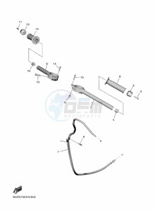 YZF1000D YZF-R1M (B4SD) drawing STEERING HANDLE & CABLE