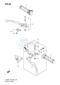 DL650 (E3-E28) V-Strom drawing HANDLE LEVER (MODEL K7 K8 K9)