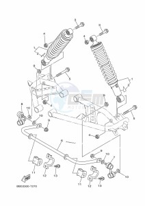 YFM450FWBD KODIAK 450 (B5R3) drawing REAR SUSPENSION