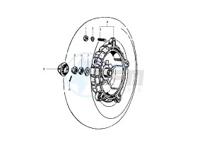 PX 125-150-200 drawing Rear brake drum