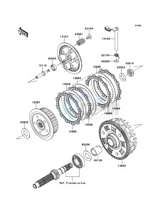 VERSYS KLE650CEF XX (EU ME A(FRICA) drawing Clutch