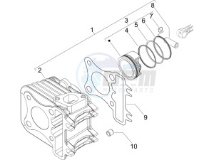 LX 50 4T NL drawing Cylinder - piston - wrist pin unit