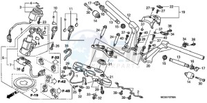 ST1300A9 CH / ABS MME - (CH / ABS MME) drawing HANDLE PIPE/TOP BRIDGE