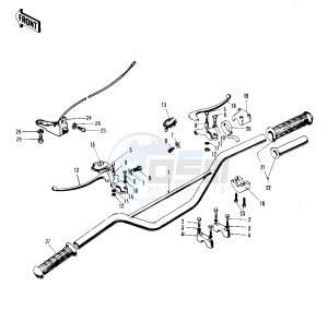 F81 M drawing HANDLEBAR -- 71 F81M- -