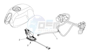 V7 Racer 750 drawing Fuel supply