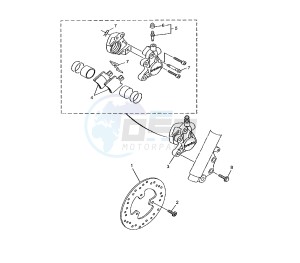 YN NEO'S 50 drawing FRONT BRAKE CALIPER