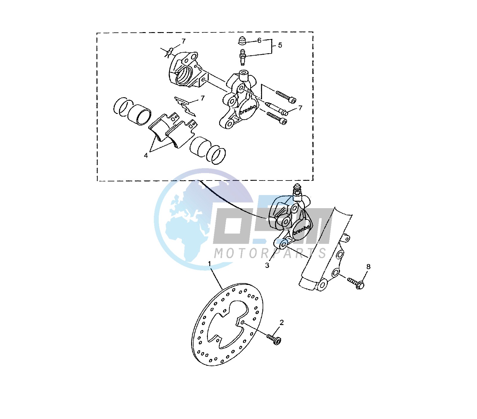 FRONT BRAKE CALIPER