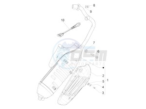 Sprint 150 4T 3V iGet E4 ABS (NAFTA) drawing Silencer